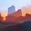 Castle Sunset
