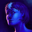 Blue Cold Face